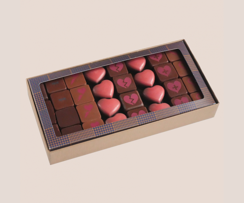 Boite chocolats Saint Valentin 260g