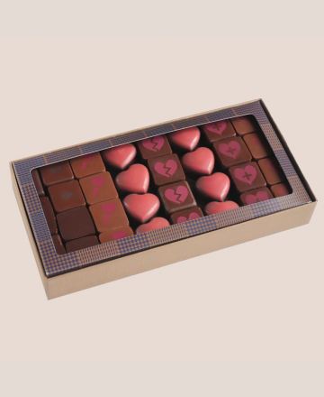 Boite chocolats Saint Valentin 260g