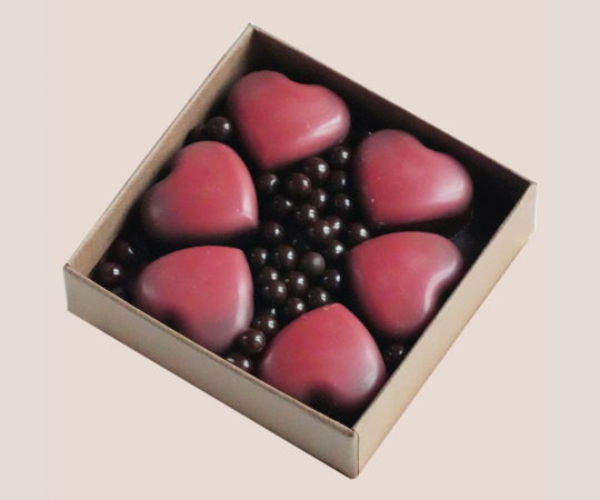 Boite Saint Valentin 6 chocolats