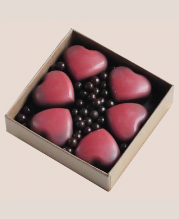 Boite Saint Valentin 6 chocolats