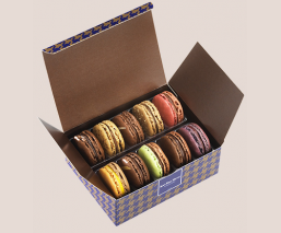 Boite 10 macarons en assortiment