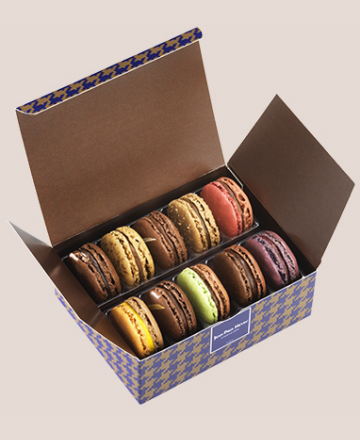 Boite 10 macarons en assortiment