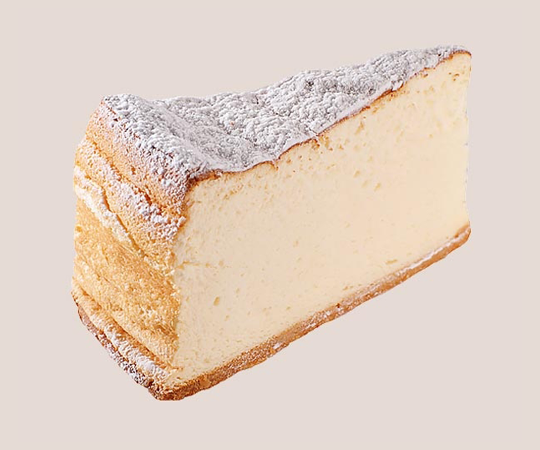 Slice of “Mazaltov” cheesecake