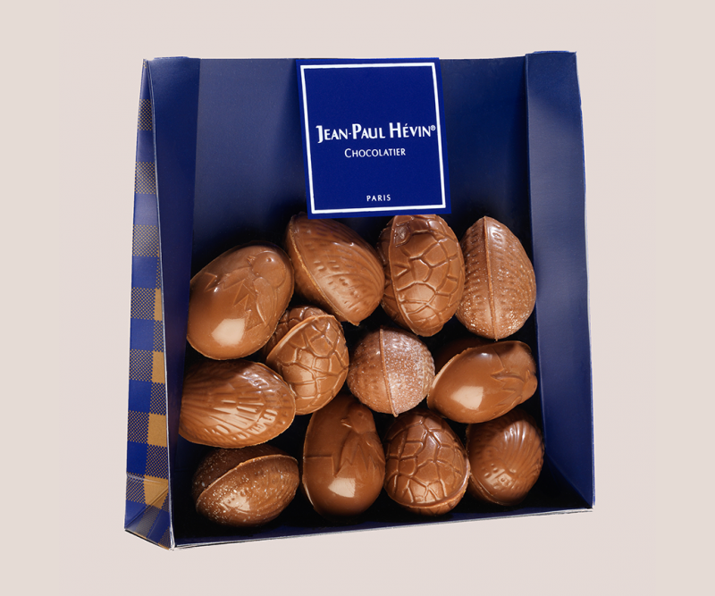 Bag of milk chocolate praline eggs