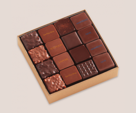 Carré or 16 chocolats 130g boite