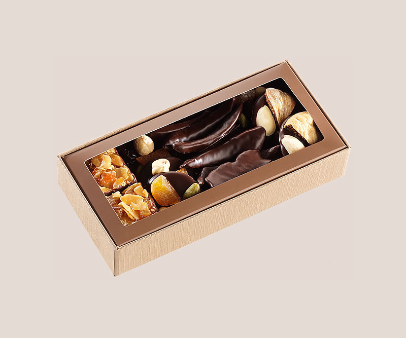 boite chocolats et fruits 140g