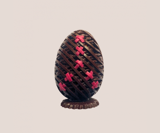 œuf de Pâques en chocolat au lait 2024 - 7.5cm