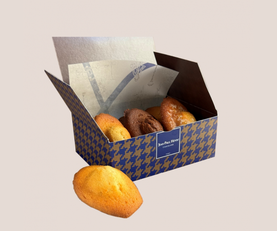 madeleines 2024 chocolat - pamplemousse - pistache - vanille - citron - miel