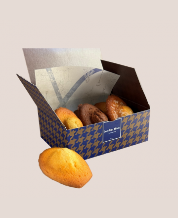 madeleines 2024 chocolat - pamplemousse - pistache - vanille - citron - miel