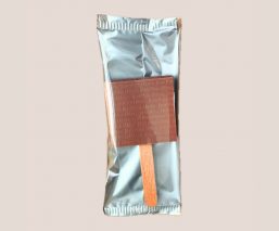 gianduja fleur de sel milk chocolate lollipop packaging