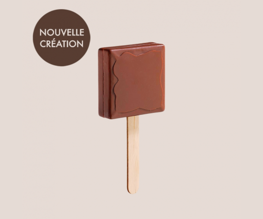 gianduja fleur de sel milk chocolate lollipop