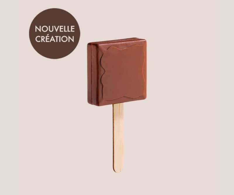 gianduja fleur de sel milk chocolate lollipop