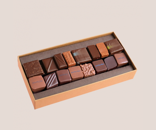 Boite chocolats Grand Classique 160g 19 chocolats