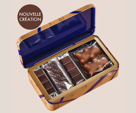 Coffret douceur chocolat au lait et chocolat noir