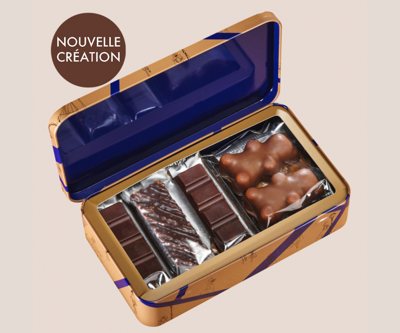 Coffret douceur chocolat au lait et chocolat noir