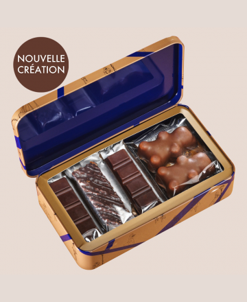 Coffret douceur chocolat au lait et chocolat noir