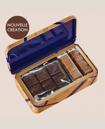 Coffret bonheur chocolat au lait et chocolat noir